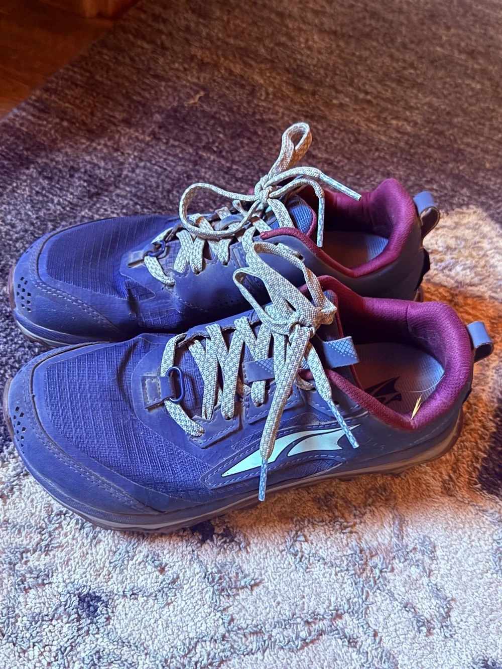 Altra Women's Blue and Maroon Trail Running Shoes
